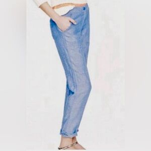 J. Crew Blue Ankle Cropped Pants